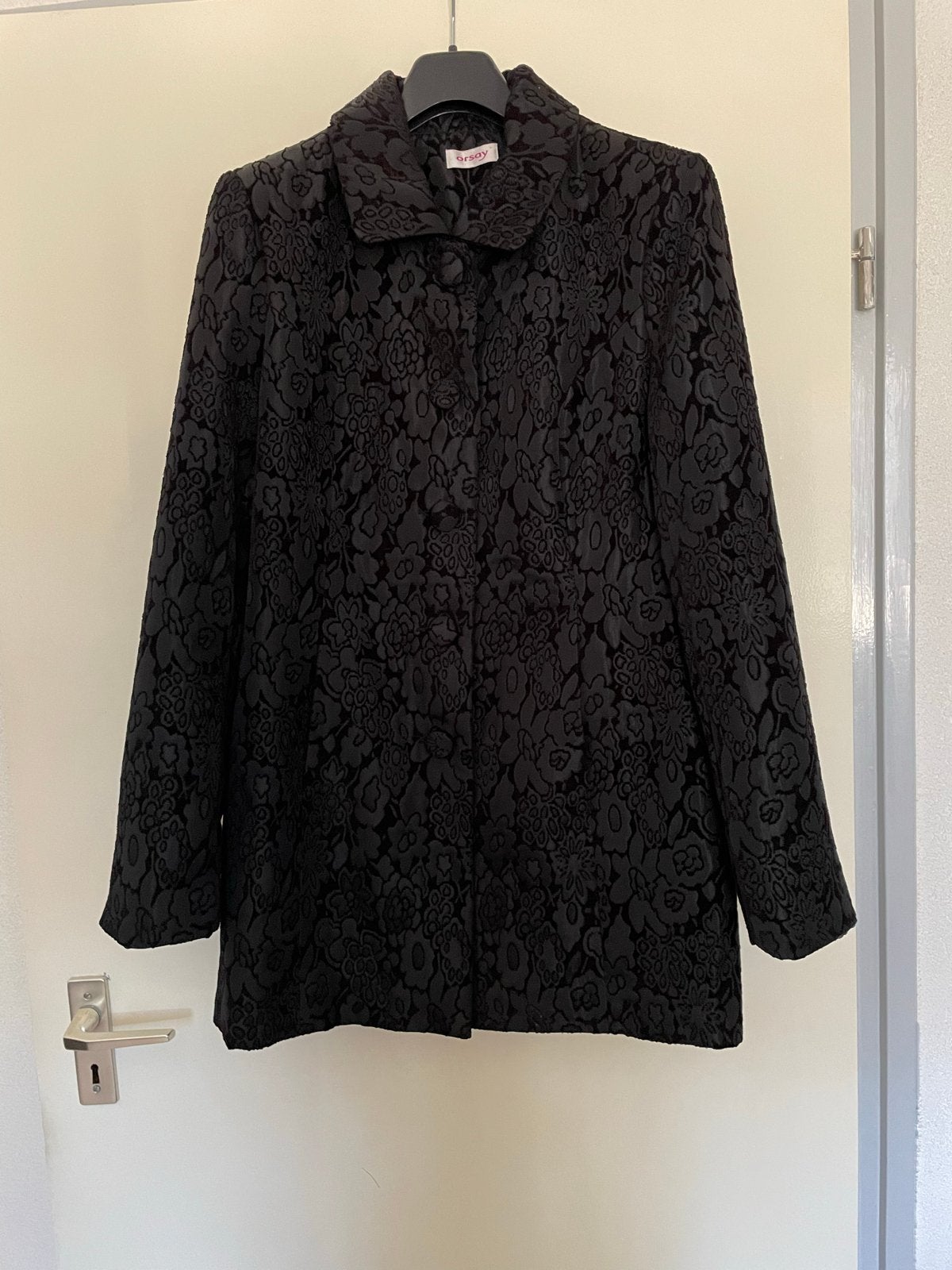 Orsay Zwarte brocante Jas  - Maat 40, Kleding | Dames, Ophalen of Verzenden, Zo goed als nieuw, Maat 38/40 (M), Zwart