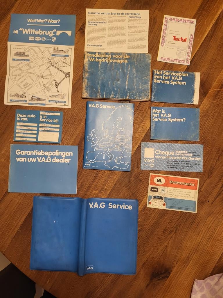 V.A.G VW bus T2 handleiding en service plan, Ophalen of Verzenden