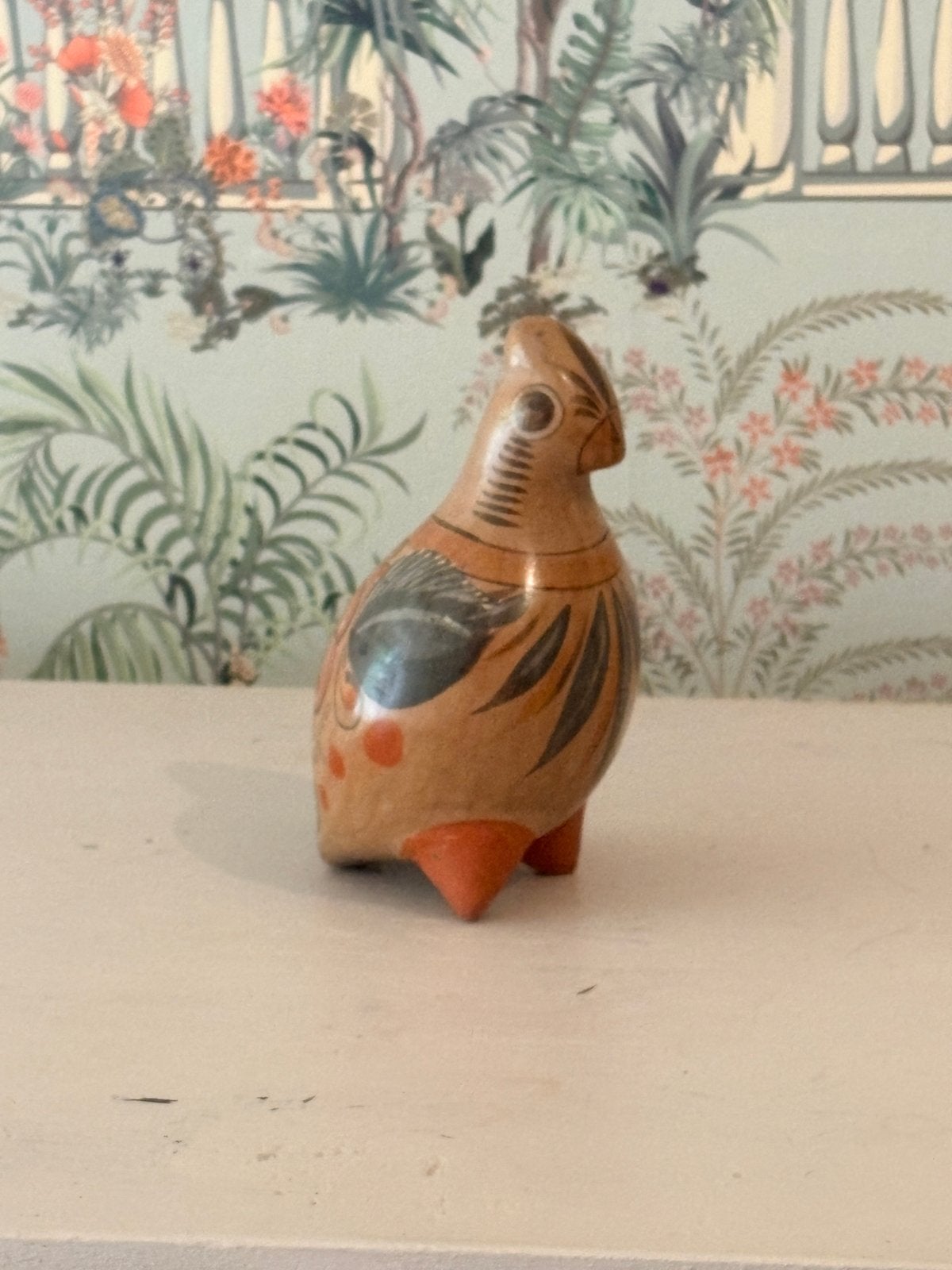 Vintage Mexicaans Tonalá keramieken vogelbeeldje, Ophalen of Verzenden