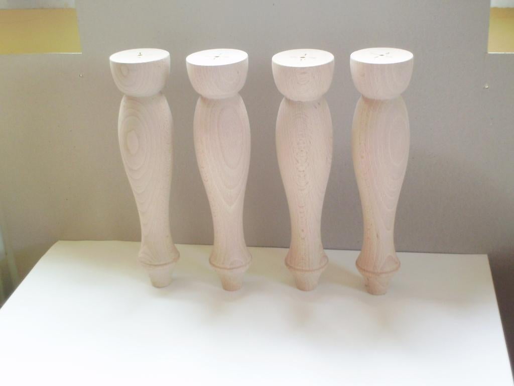 Meubelpoten - 4x - 702 beuken. Ongelakt. Nieuw !!, Huis en Inrichting, Woonaccessoires | Overige, Ophalen of Verzenden, Nieuw