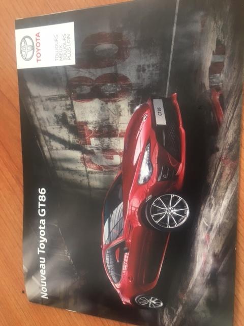 Toyota GT86 fraaie originele brochure/auto folder '16, Ophalen, Toyota