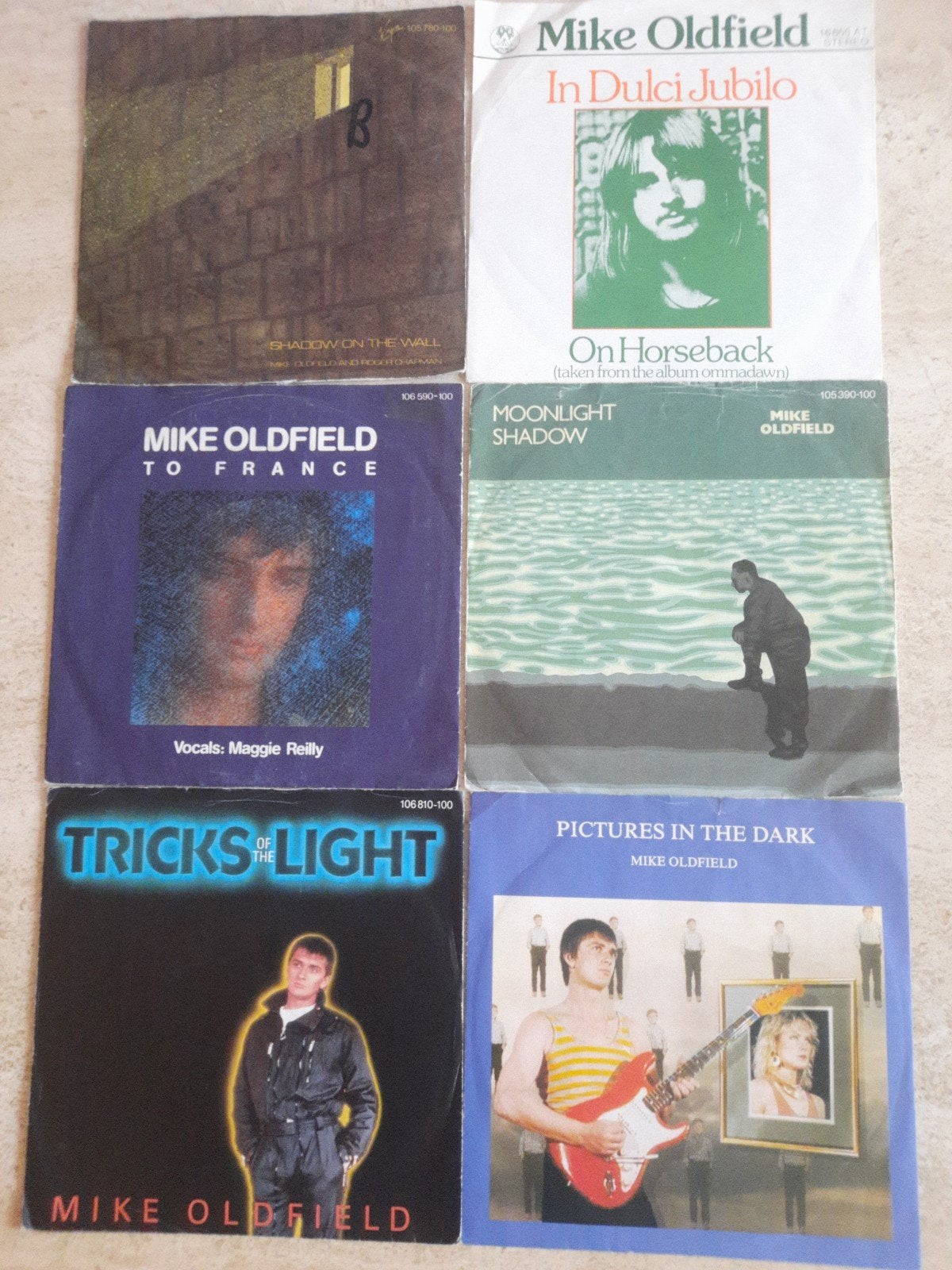 12x vinyl singels van Mike Oldfield, Cd's en Dvd's, Vinyl | Pop, Ophalen of Verzenden