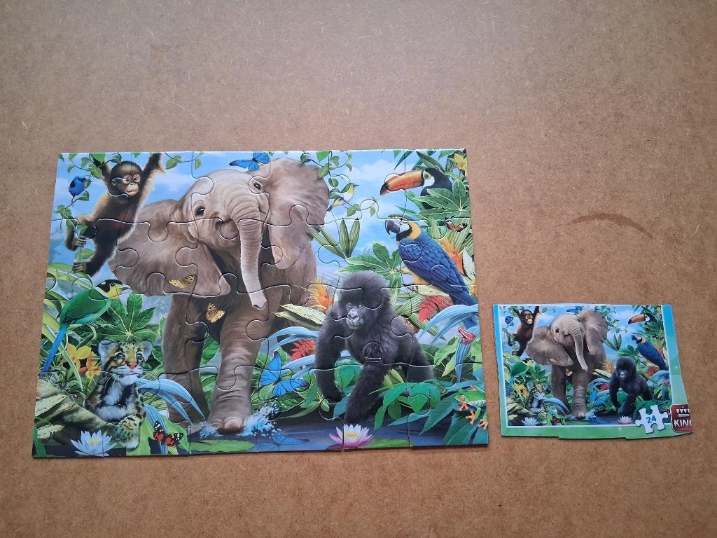 Dieren puzzel, Ophalen of Verzenden, 10 tot 50 stukjes, Zo goed als nieuw, 2 tot 4 jaar