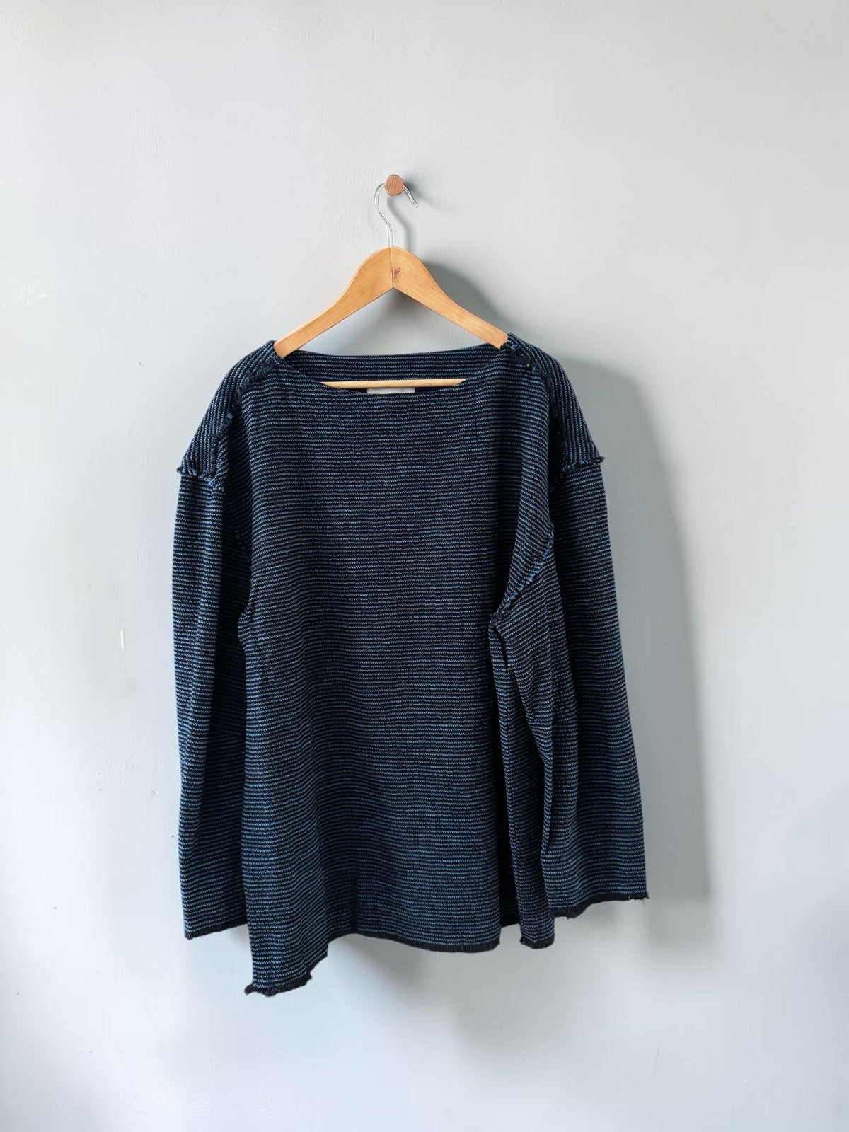 Humanoid Brooks trui sweater blauw strepen XL extra large 42, Kleding | Dames, Ophalen of Verzenden, Nieuw, Maat 42/44 (L), Blauw