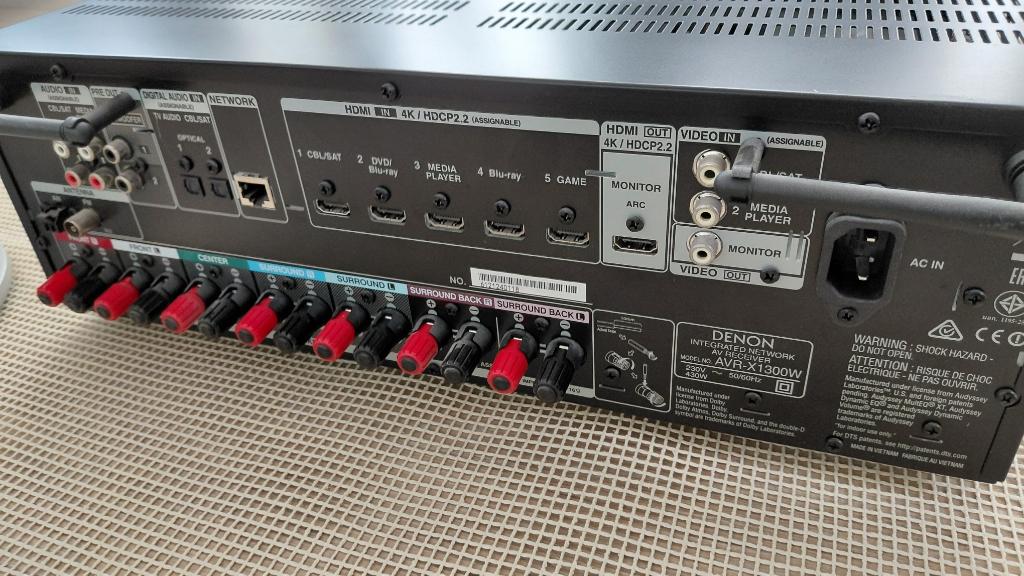 AVR-1610. Versterker, Ophalen, Denon, Zo goed als nieuw, 120 watt of meer