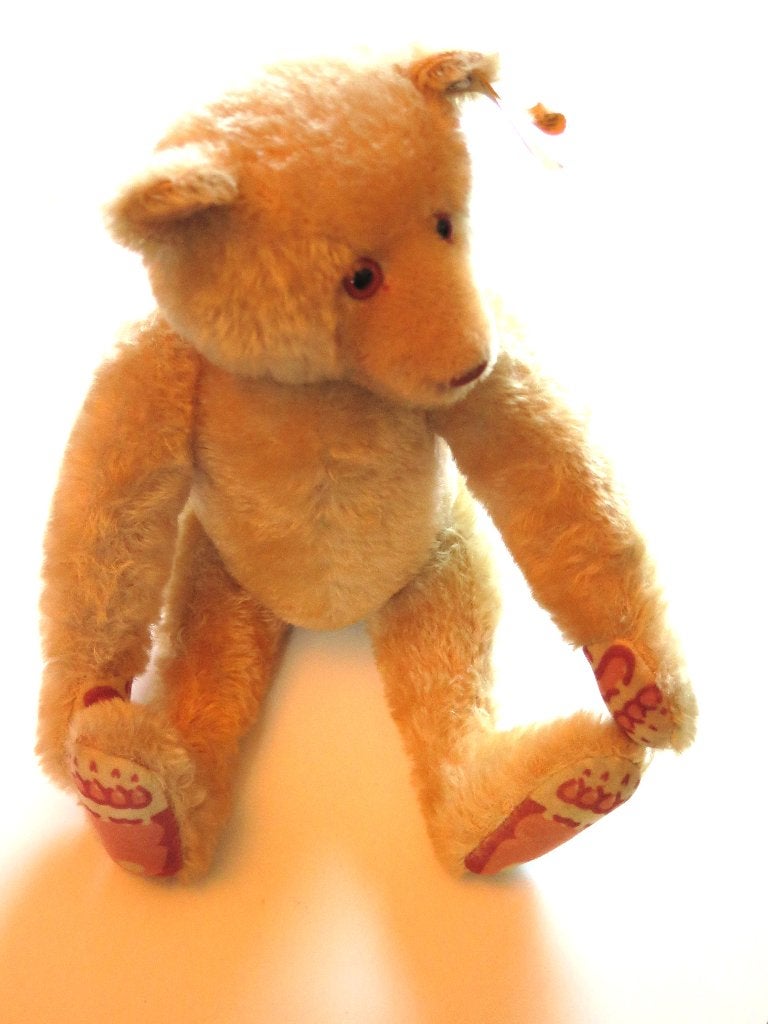 STEIFF  teddybeer - mit bemalten Pfoten und Sohlen, Ophalen of Verzenden