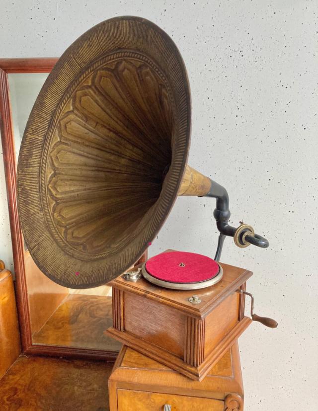 Antieke grammofoon Edison Bell 1918 izgst gramophone antique, Antiek en Kunst, Ophalen