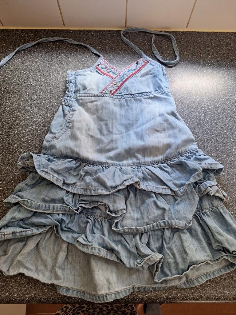 VINGINO spijkerjurk maat 98, Kinderen en Baby's, Kinderkleding | Maat 98, Zo goed als nieuw, Meisje, Jurk of Rok, Ophalen of Verzenden