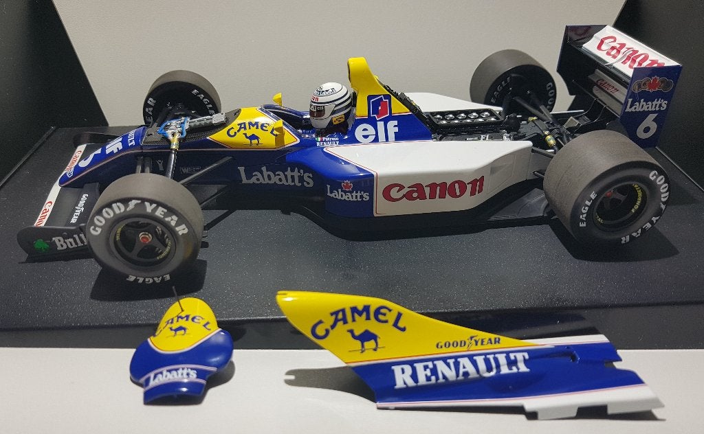 F1 Williams FW14B Ricardo Patrese *Camel* Boxed 1/18, Ophalen of Verzenden, Nieuw, Auto, MiniChamps