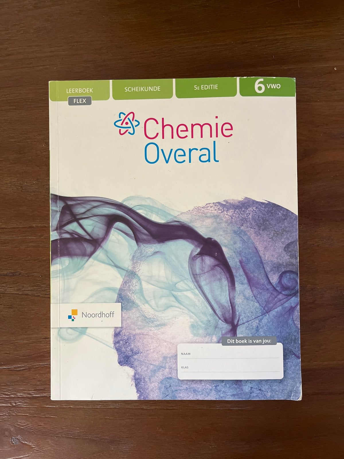 Chemie Overal 6 VWO Leerboek 5e editie Noordhoff, Ophalen of Verzenden, Zo goed als nieuw, VWO, Scheikunde