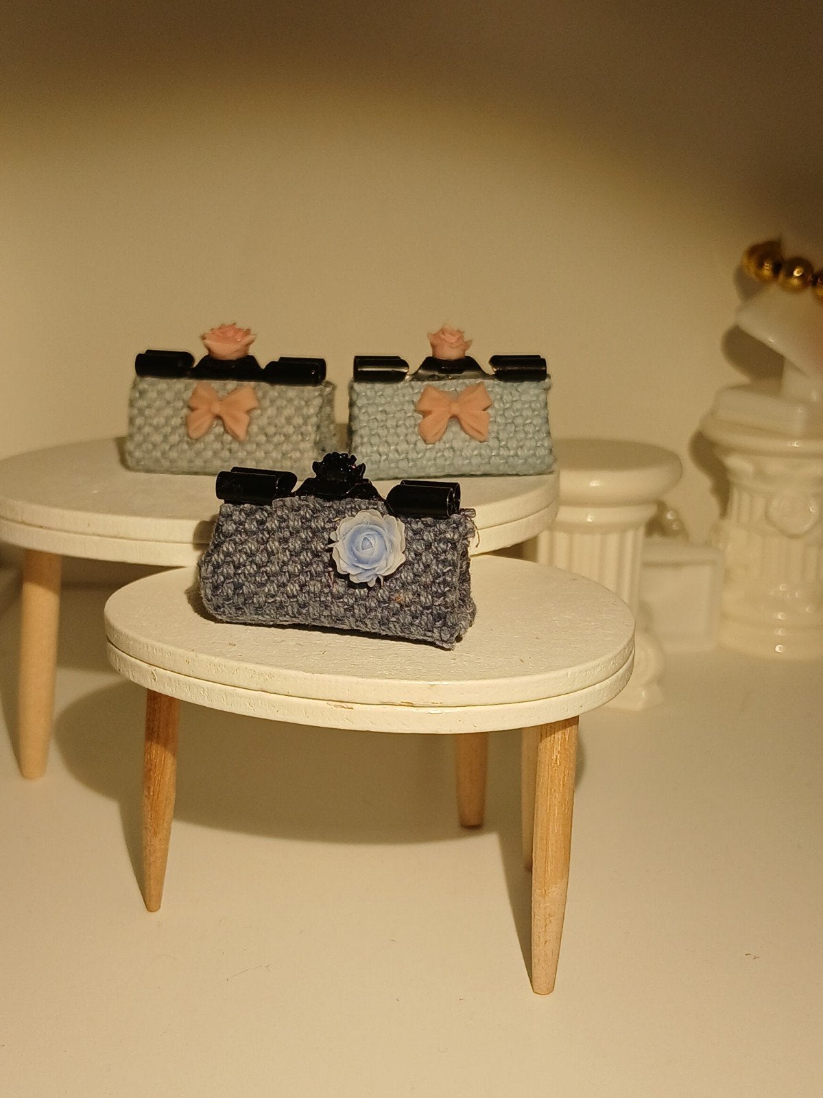 Miniatuur tasjes voor poppenhuis of Barbie - 2.5 cm, Kinderen en Baby's, Ophalen of Verzenden