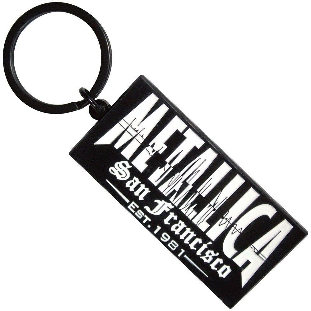 Metallica letters logo sleutelhanger van metaal keychain, Info@deconoord.nl, Deco Noord, Nieuw, Ophalen of Verzenden