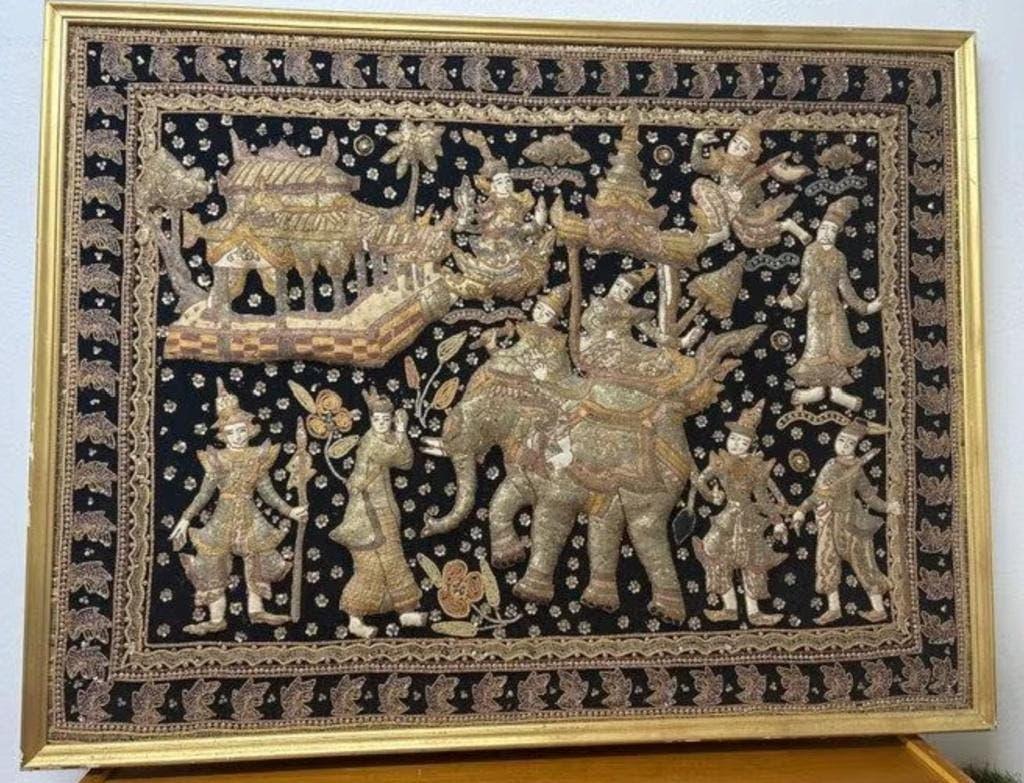 wandtapijt Kalaga-tapijt, Antiek en Kunst, Antiek | Kleden en Textiel, Ophalen
