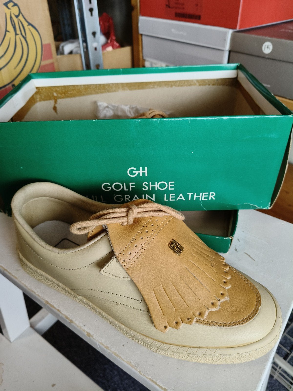 Partij Echt Leren Golfschoenen - Diverse Maten & Kleuren, Ophalen of Verzenden, Nieuw, Blauw, Sportschoenen