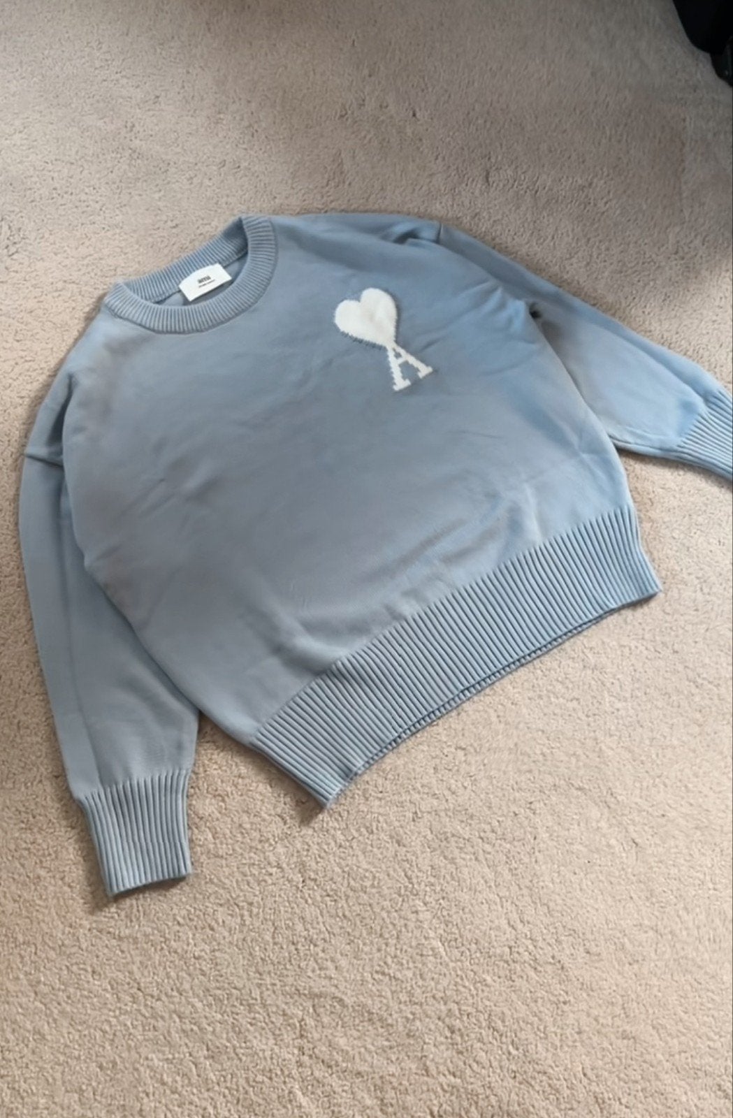 Ami paris sweater lichtblauw Maat M, Kleding | Heren, Truien en Vesten, Ami Paris, Nieuw, Ophalen of Verzenden, Maat 48/50 (M)