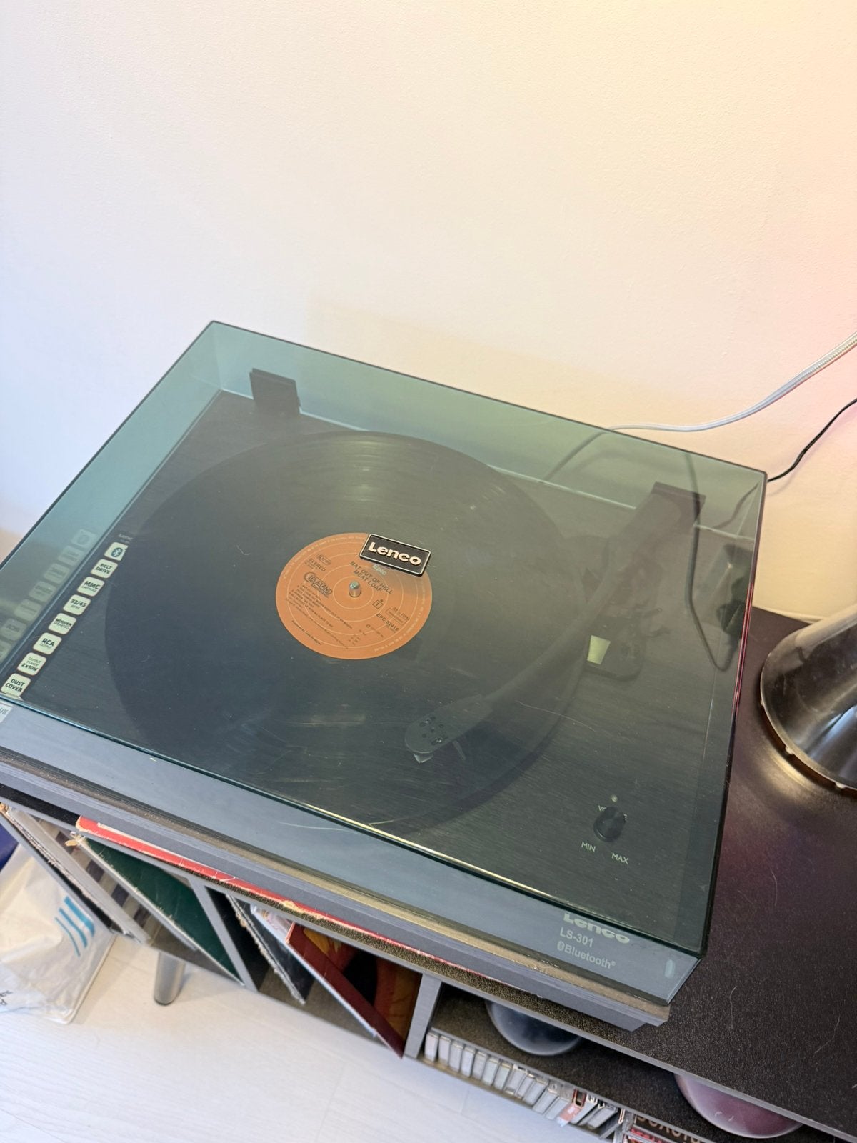 Lenco platenspeler ls-301bk met speakers en bluetooth, Ophalen, Zo goed als nieuw, Overige merken