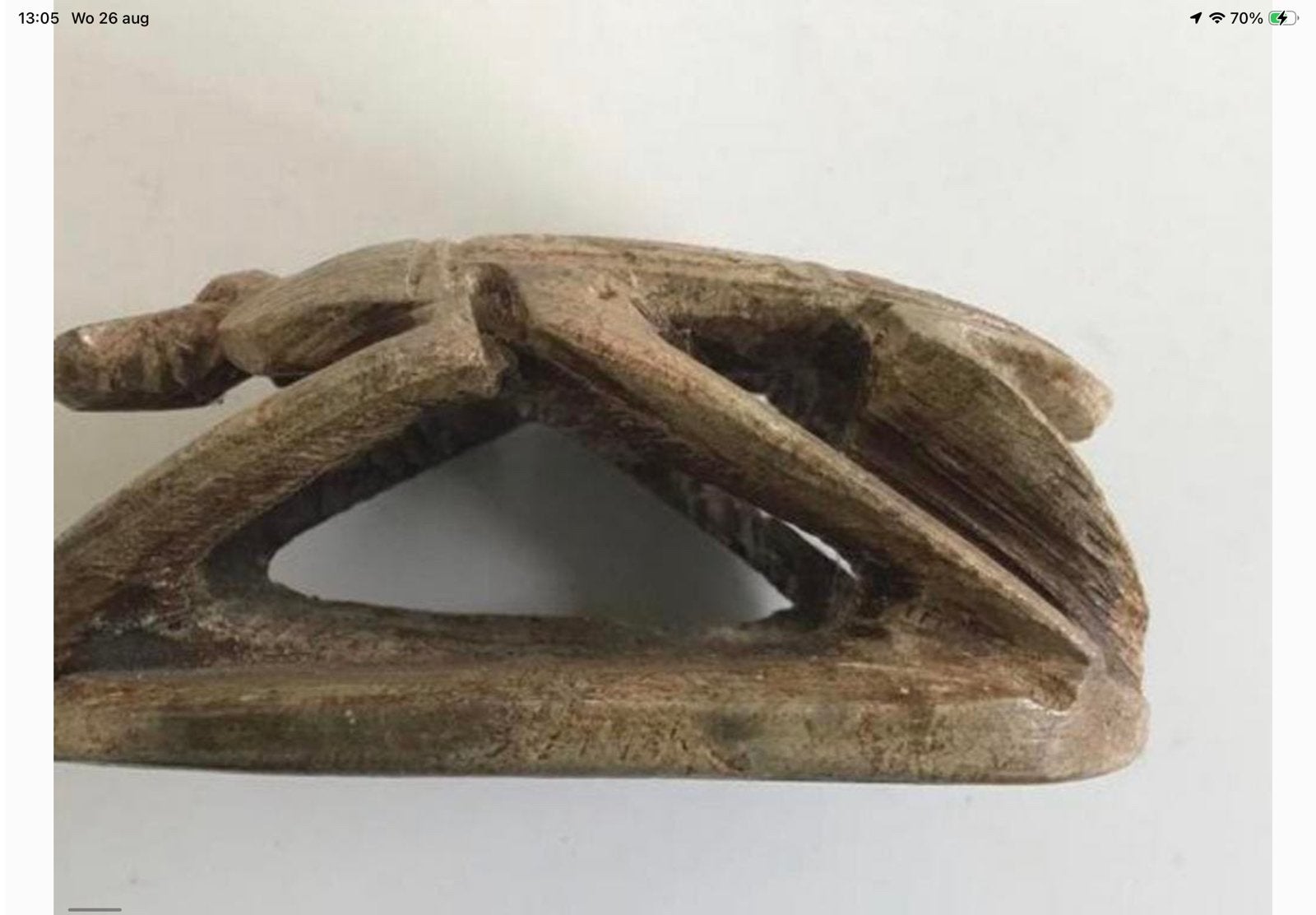 Egyptische scarabee antiek met Bijzondere Hiërogliefen, Antiek en Kunst, Verzenden