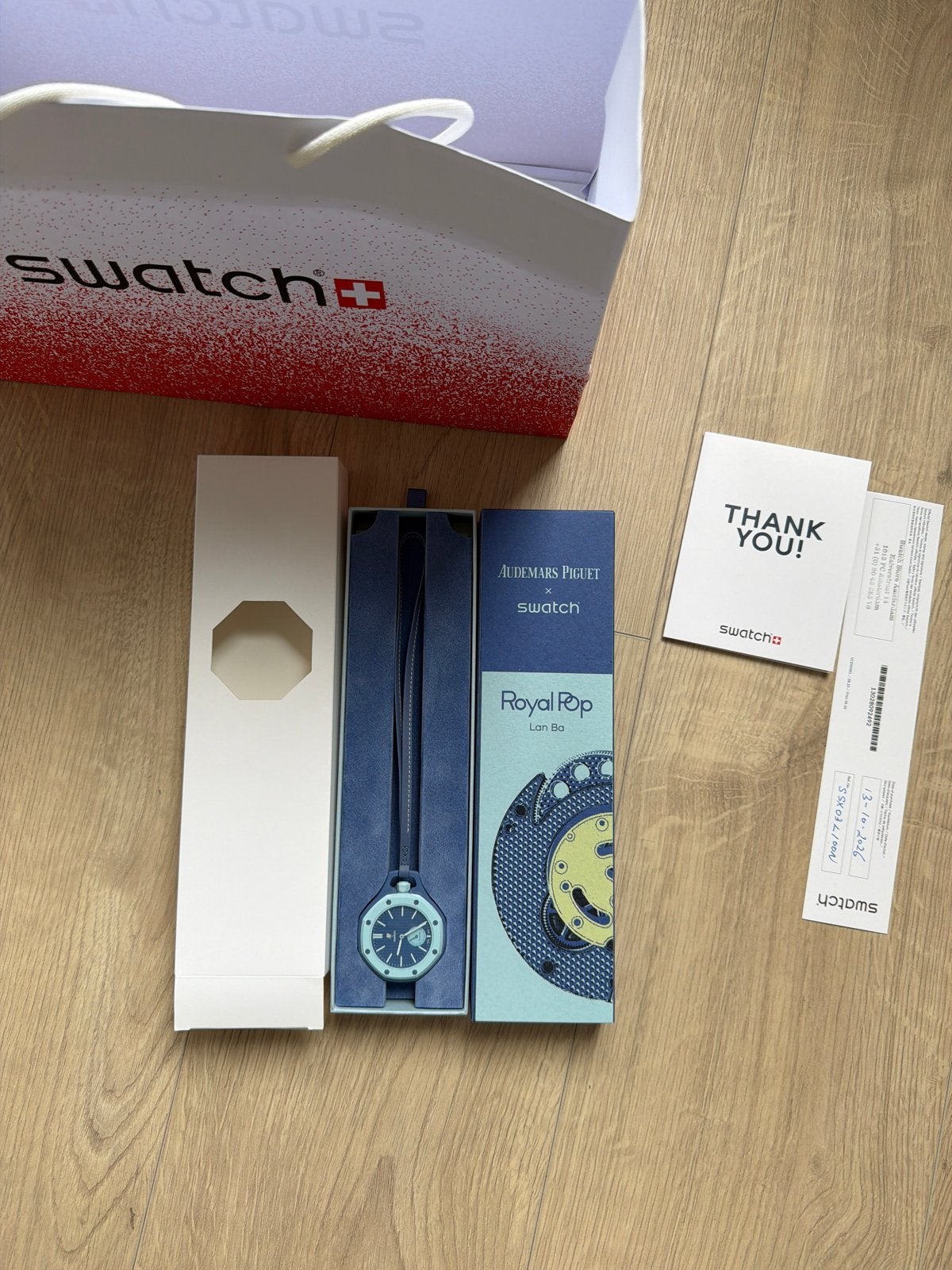 Swatch x Audemars Piguet Royal Pop Lan Ba horloge, Ophalen, Kunststof, Polshorloge, Swatch