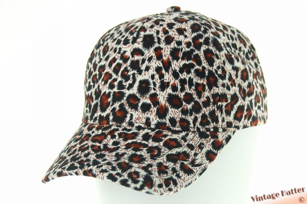 Baseball pet roodbruin luipaardprint 53-60 nieuw 1 size fits, Ophalen of Verzenden, Nieuw, One size fits all, Pet