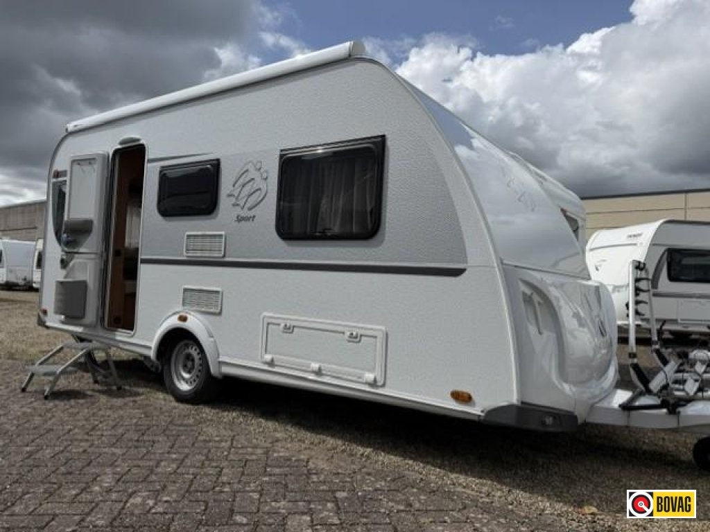 Knaus Sport 460 EU 2018 Mover/Luifel/fietsenrek, Caravans en Kamperen, Standaardzit, Bedrijf, Schokbreker, Knaus