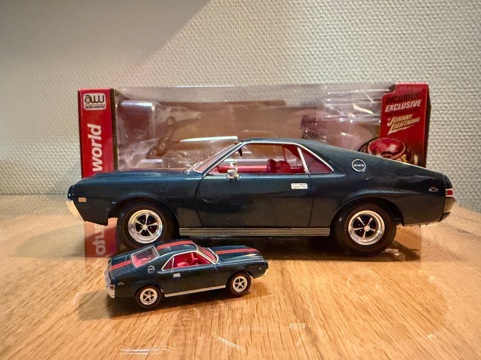 1:18 Auto World | 1969 AMC AMX, Ophalen of Verzenden, Zo goed als nieuw