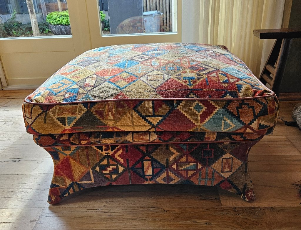 Poef, voetenbank, Bart van Bekhoven Artistiek, Ophalen, Gebruikt, Vierkant, 75 tot 100 cm