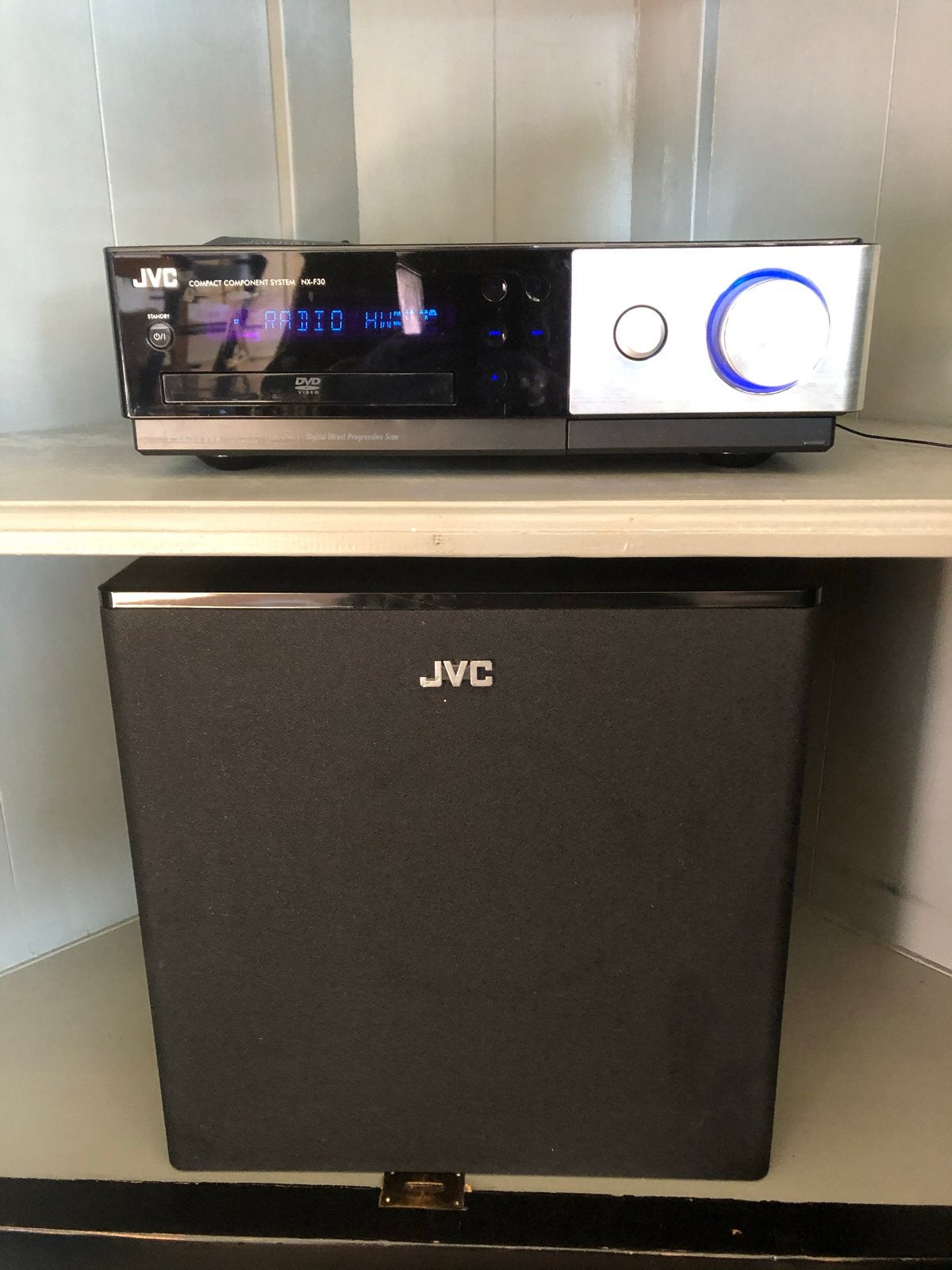 Gebruikte JVC Home Cinema Set met 2.1 Speakers en DVD-speler, Gebruikt, JVC, 2.1-systeem, Ophalen of Verzenden