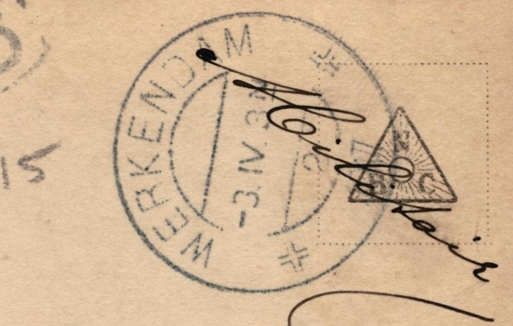 967515 Vintage Fantasie Werkendam Scheveningen 1917 Militair, Ophalen of Verzenden, Voor 1920, Gelopen, Politiek en Historie