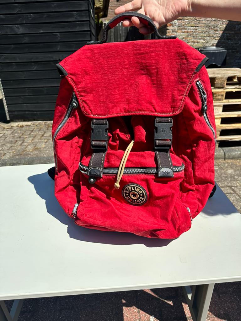Mooie Kipling schooltas met beugel voor op de fiets, Ophalen of Verzenden, Zo goed als nieuw, Kipling