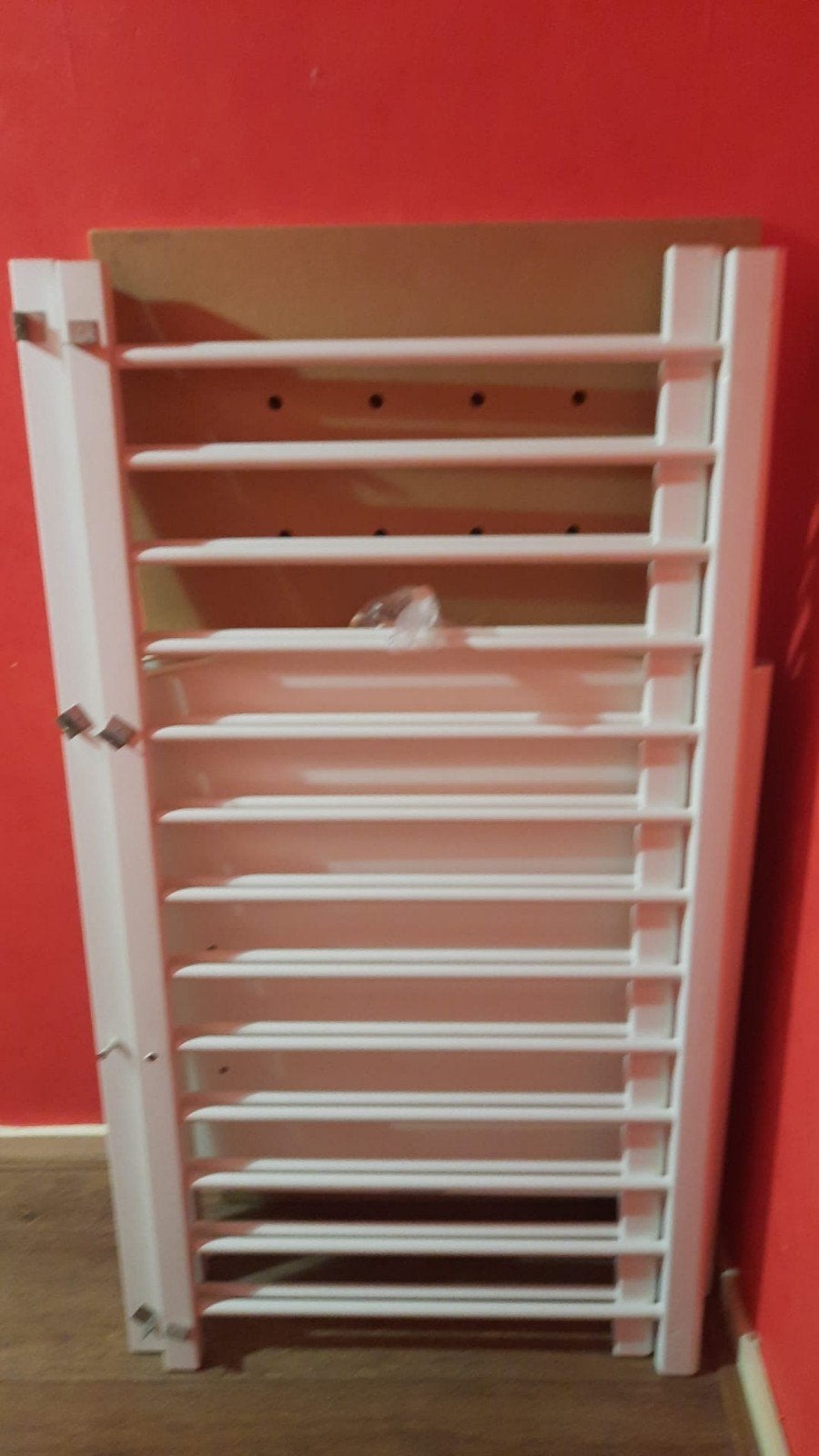 Wit houten ledikantje,  Gratis GRATIS, Ophalen of Verzenden, Gebruikt, Ledikant