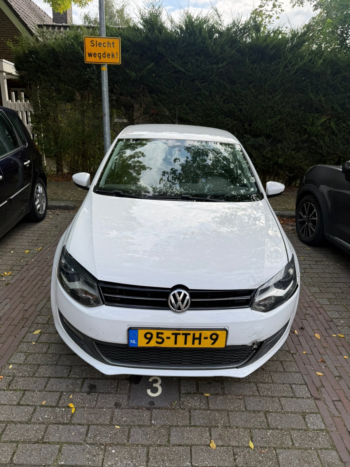Volkswagen Polo 1.2 TSI Automaat 2012 | APK 05-2027 | Schade, Auto's, Stof, 40 €/maand, 4 cilinders, Wit