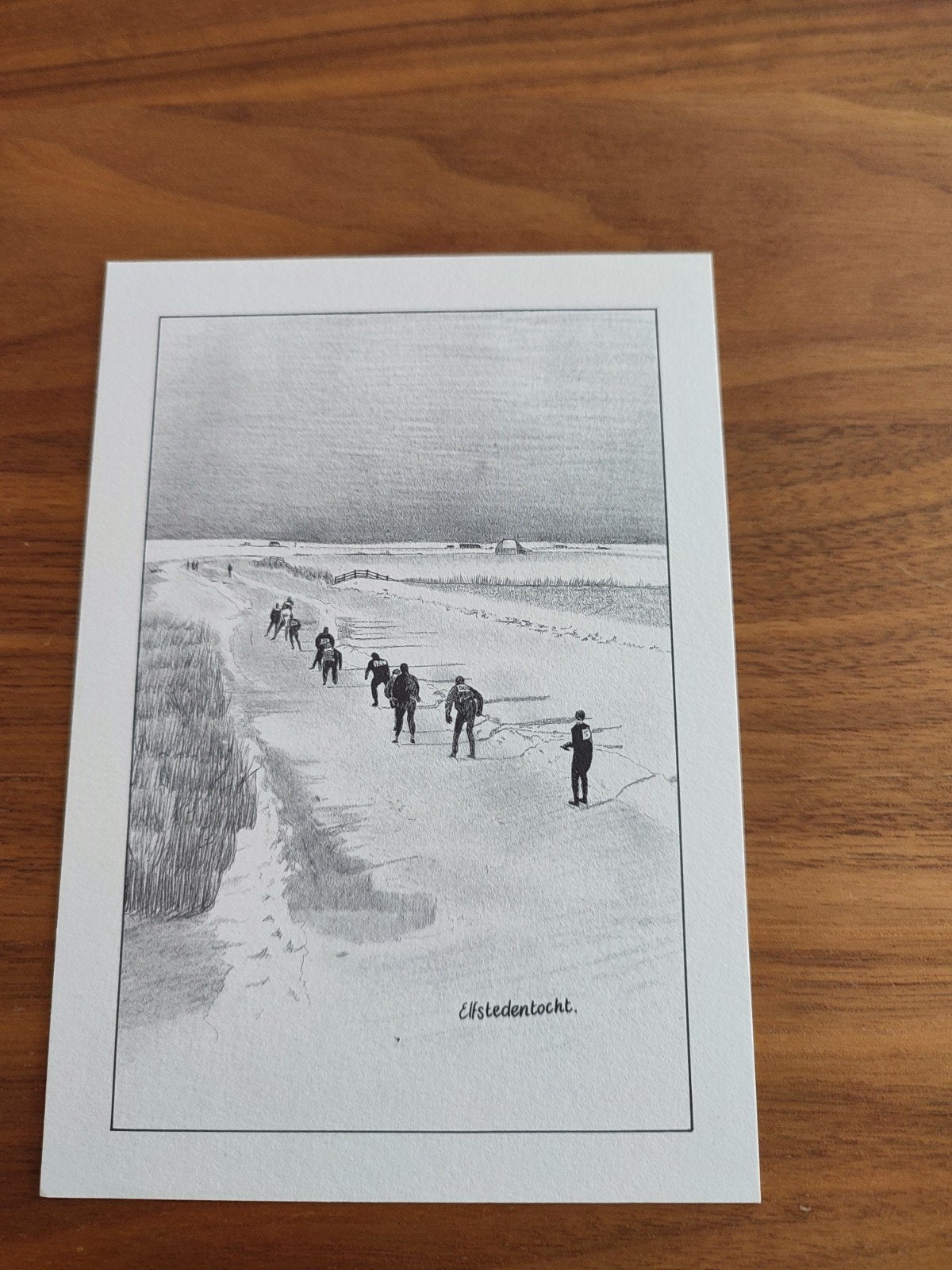 Kaart Elfstedentocht, Ophalen, Ongelopen, Friesland