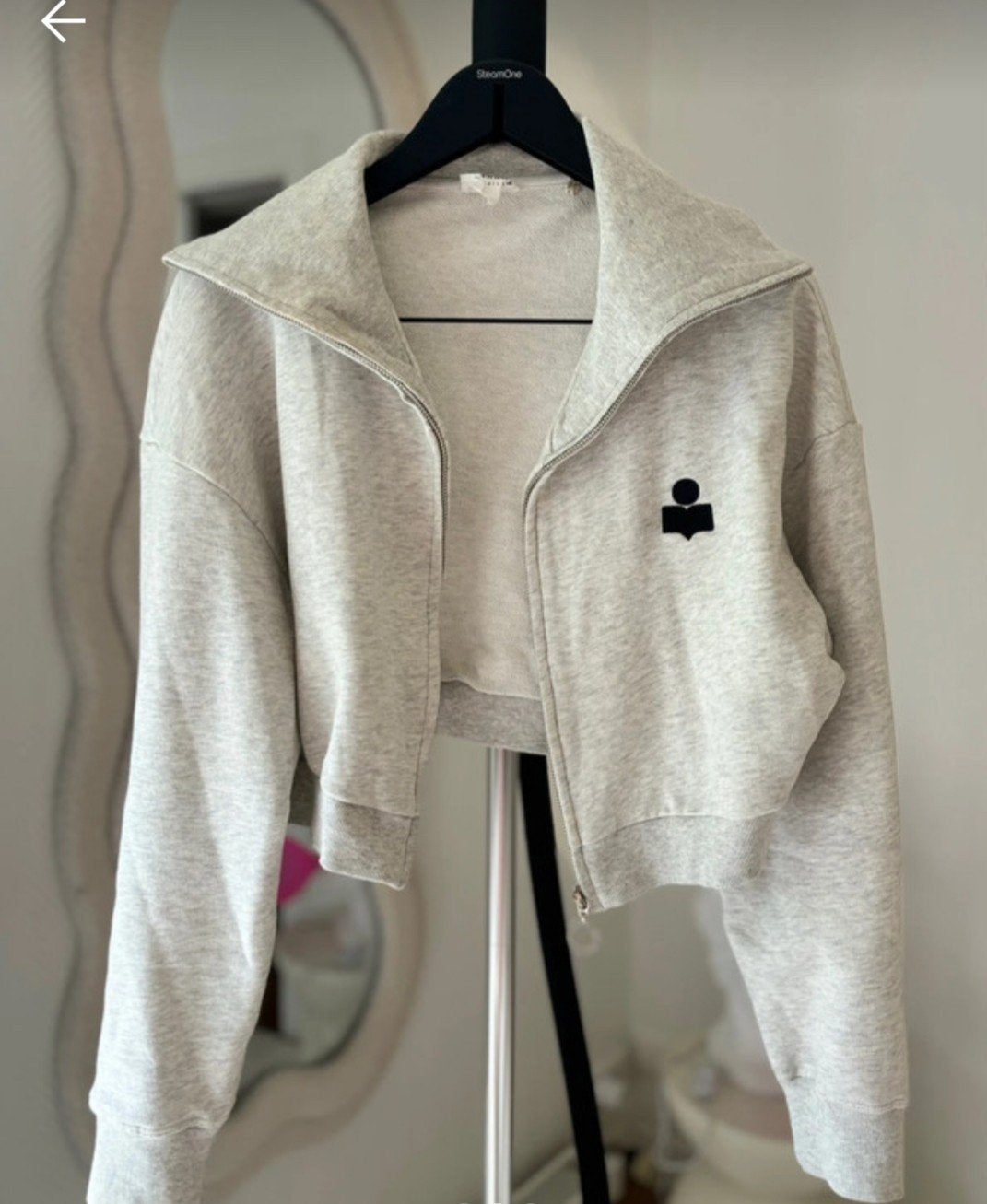 Isabel Marant Etoile cropped sweater maat 38, Kleding | Dames, Nieuw, Ophalen of Verzenden, Grijs, Maat 38/40 (M)