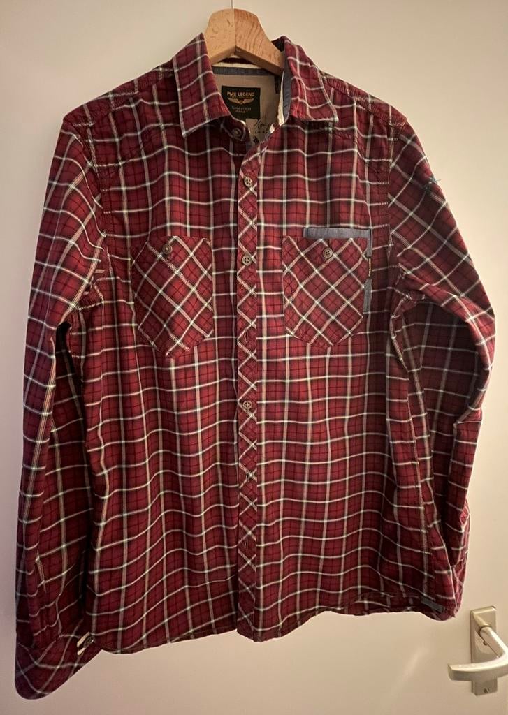Moue PME legend overhemd maat M, Kleding | Heren, Ophalen of Verzenden, Zo goed als nieuw, Rood, Halswijdte 39/40 (M)