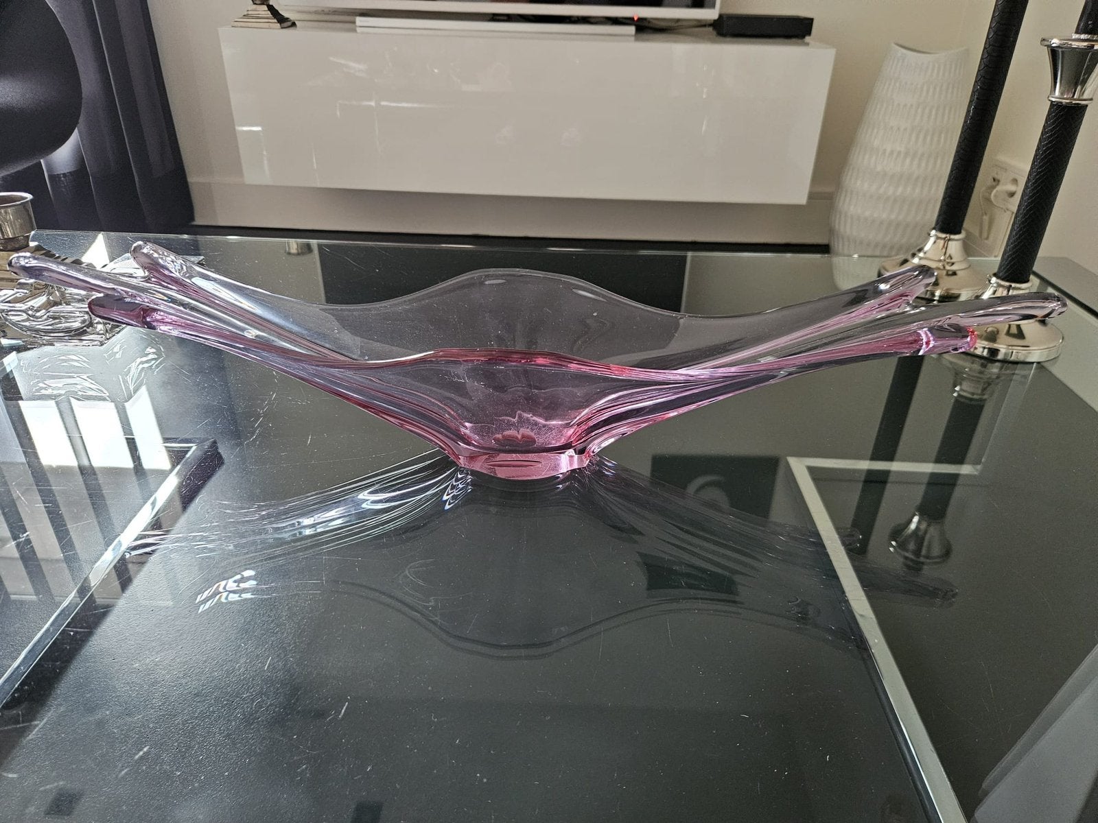 MURANO (Lila kleurige schaal), Ophalen of Verzenden