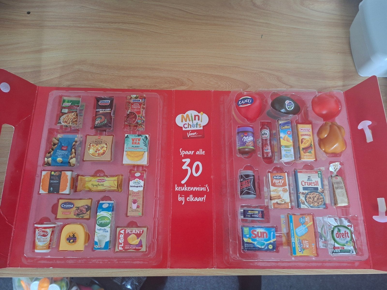 Compleet box mini chefs boodschappen kinderkeuken vomar, Vomar, Ophalen of Verzenden