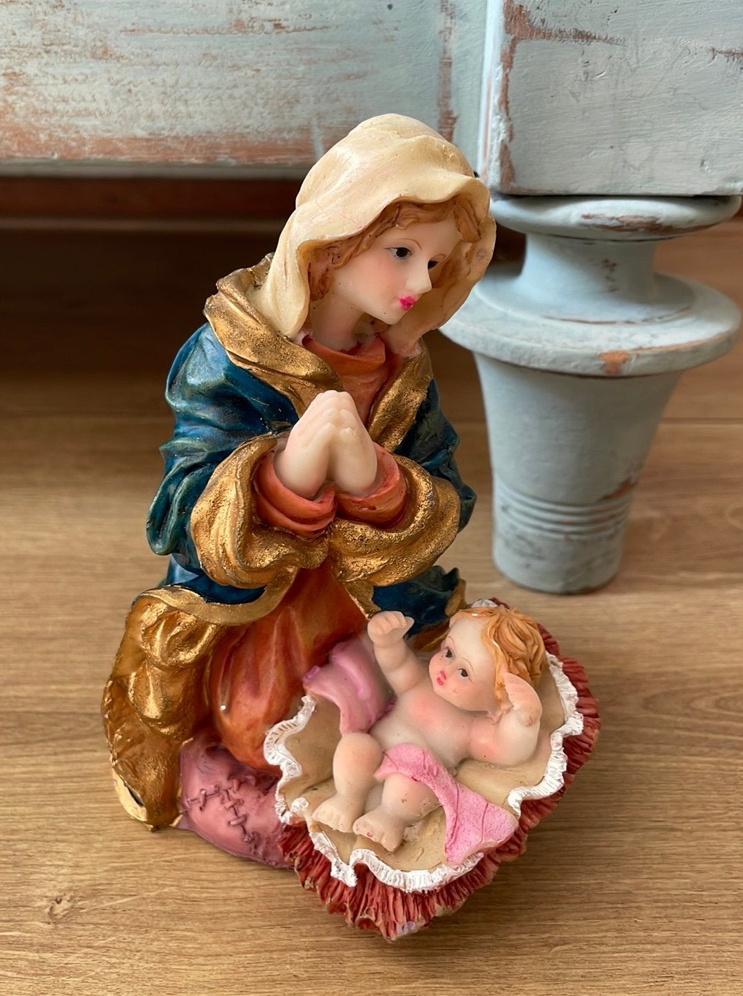 Prachtig Maria met kindje Jezus beeld Kerst kerststal, Ophalen of Verzenden