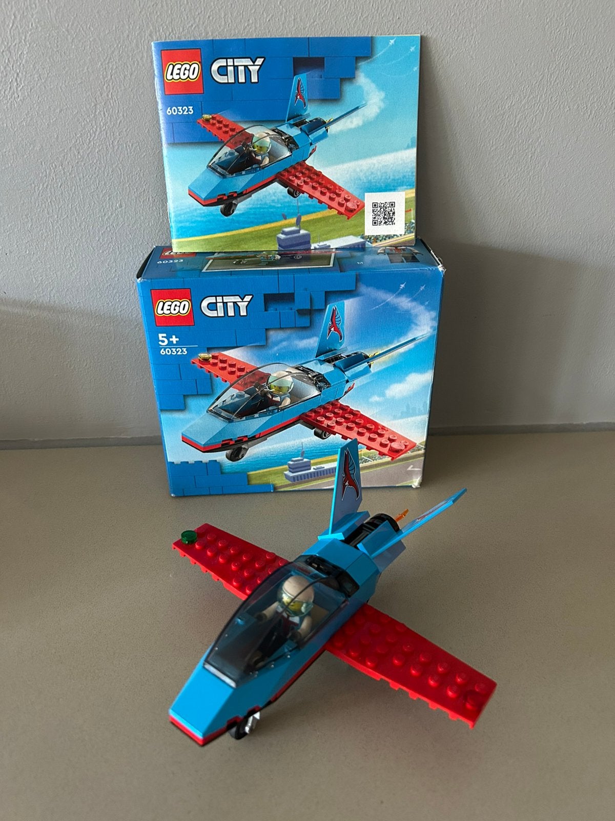 LEGO City stuntvliegtuig  - 60323, Inclusief instructies, City, Lego, Ophalen of Verzenden