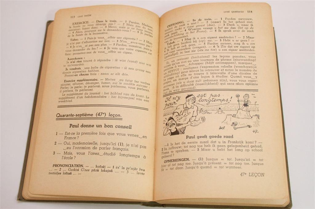 Frans Zonder Moeite — Vintage Taalcursus Assimil [1952], Boeken, Ophalen of Verzenden, Gelezen