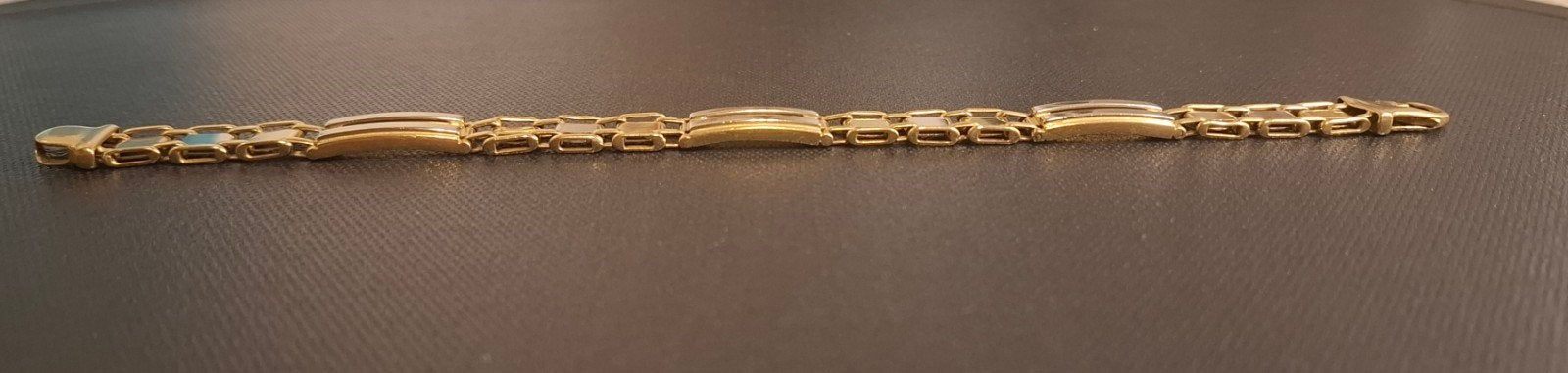 Gouden armband 18 k met witgoud, Sieraden, Tassen en Uiterlijk, Armbanden, Ophalen of Verzenden, Gebruikt, Goud, Goud