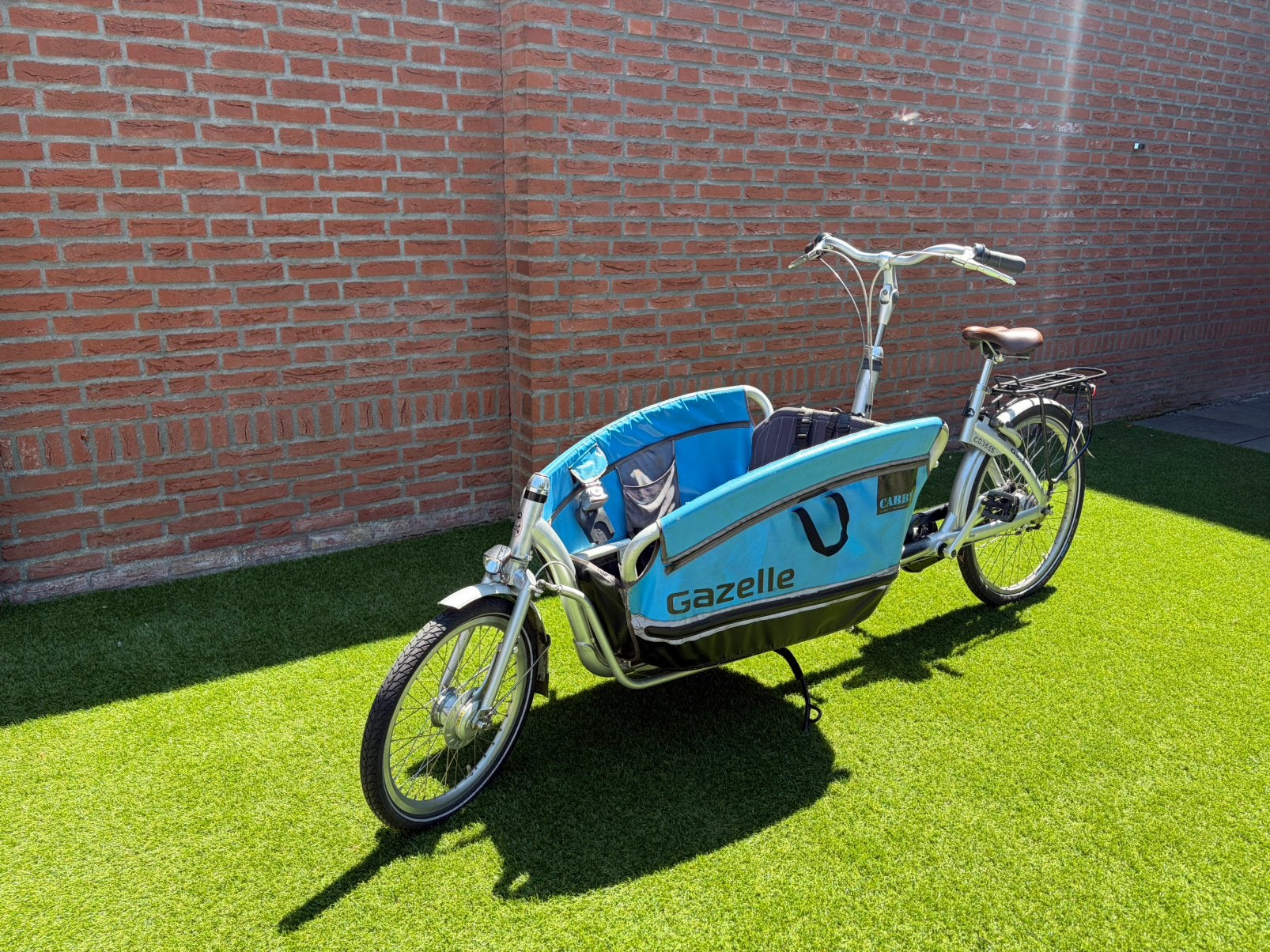 Gazelle Cabby bakfiets 7 versnellingen, Ophalen, Opvouwbaar, Zo goed als nieuw, 2 kinderen