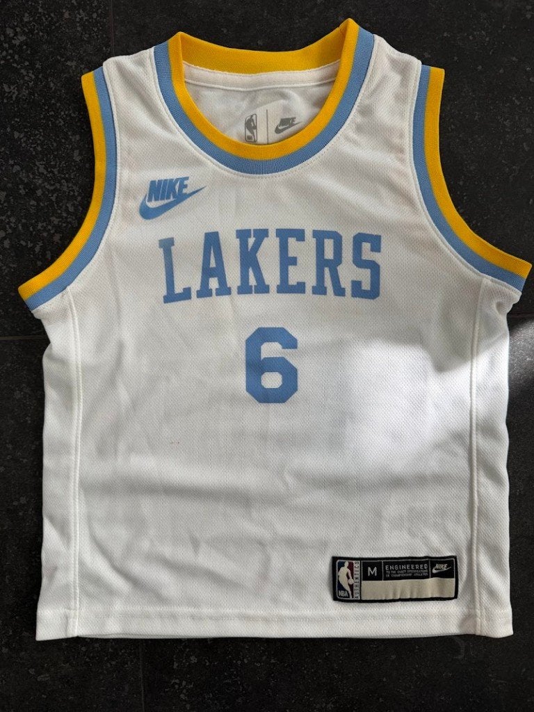Nike NBA Lakers LeBron James shirt maat 116 (5/6jr), Ophalen of Verzenden, Gebruikt, Kleding
