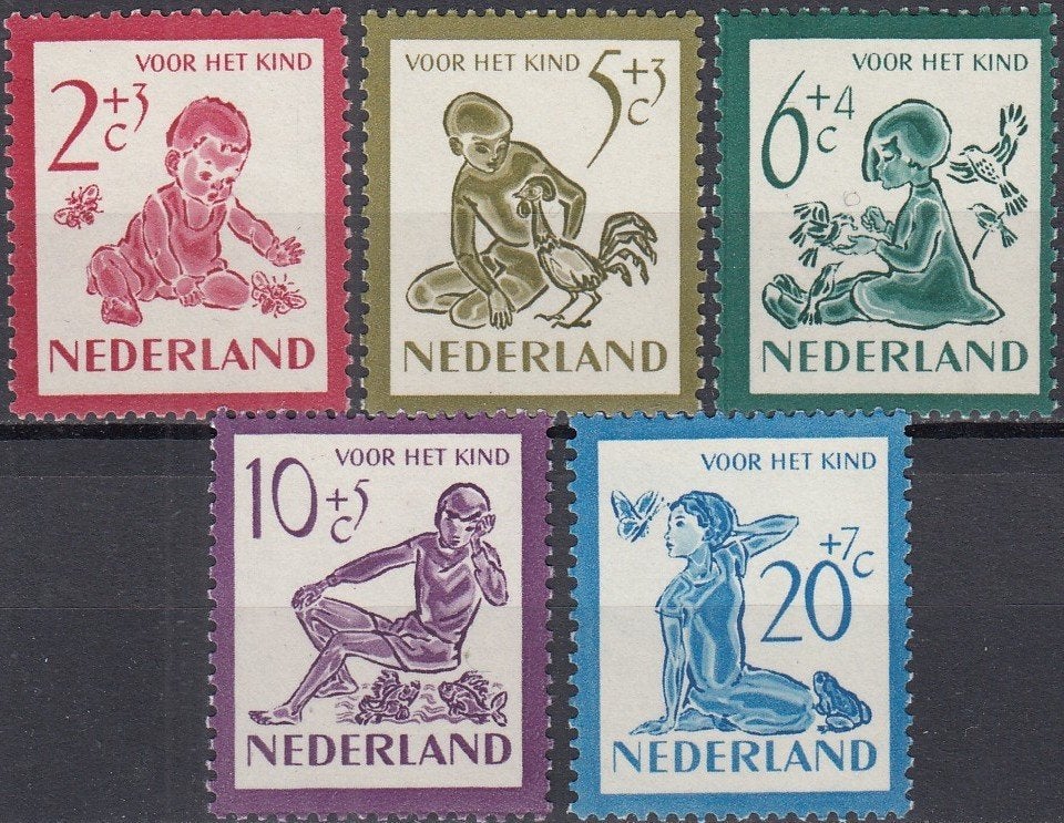Nederland- 4.01.1- 1950- Kinderzegels- NVPH-563-567- P, Ophalen of Verzenden, Na 1940, Postfris