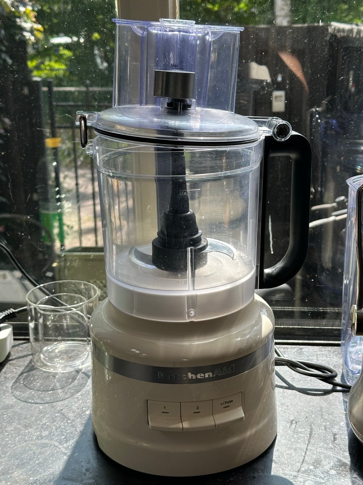 KitchenAid Foodprocessor 3.1L - Zo goed als nieuw, 3 tot 4 liter, Ophalen, Zo goed als nieuw, 2 snelheden
