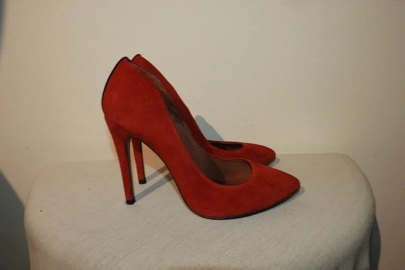 Iro nette cerise rode pumps golf deel naar achter mt 38, Pumps, Verzenden, Rood, Iro
