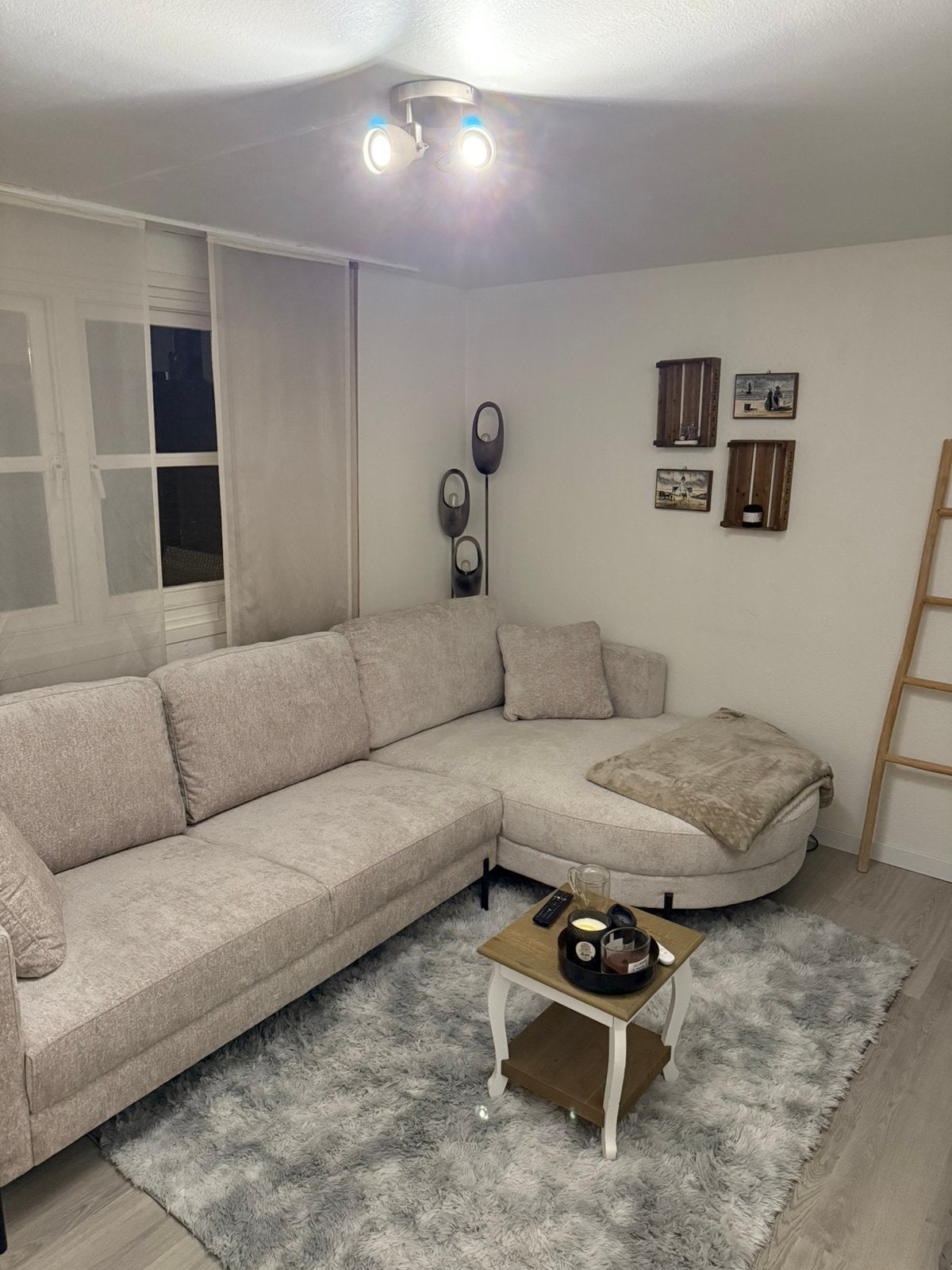 Teddy bank beige, Huis en Inrichting, Banken | Complete zithoeken, Ophalen, Zo goed als nieuw