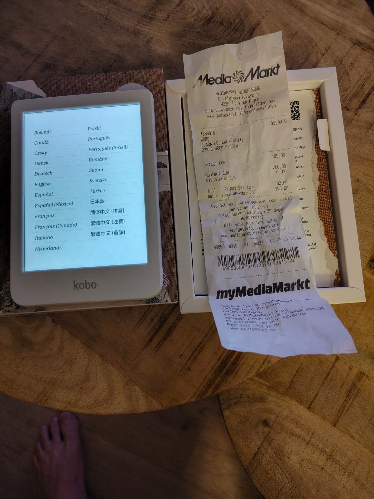 Kobo Clara Colour E-reader - Zo goed als nieuw, Ophalen, Zo goed als nieuw, Kobo