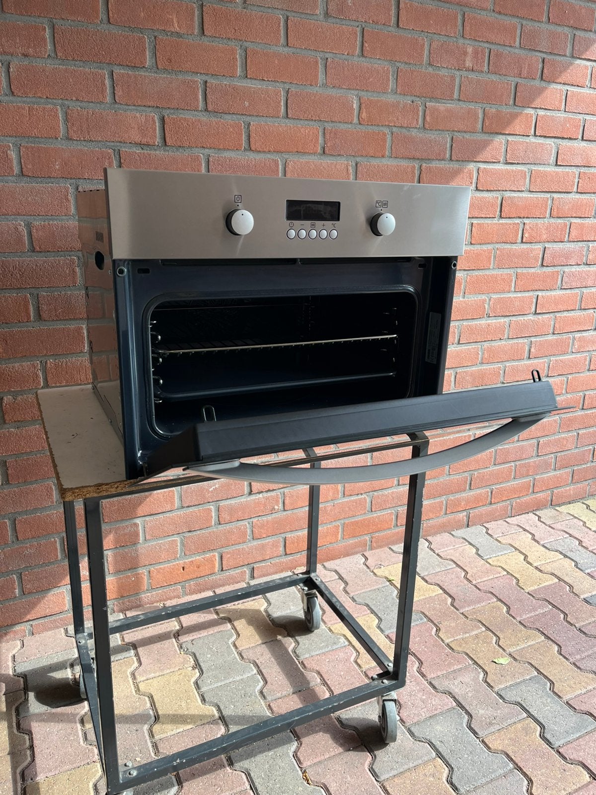 Te koop inbouw Zanussi  Magnetron/Bakoven nis 45cm, Ophalen, Combimagnetron, Gebruikt, Hete lucht