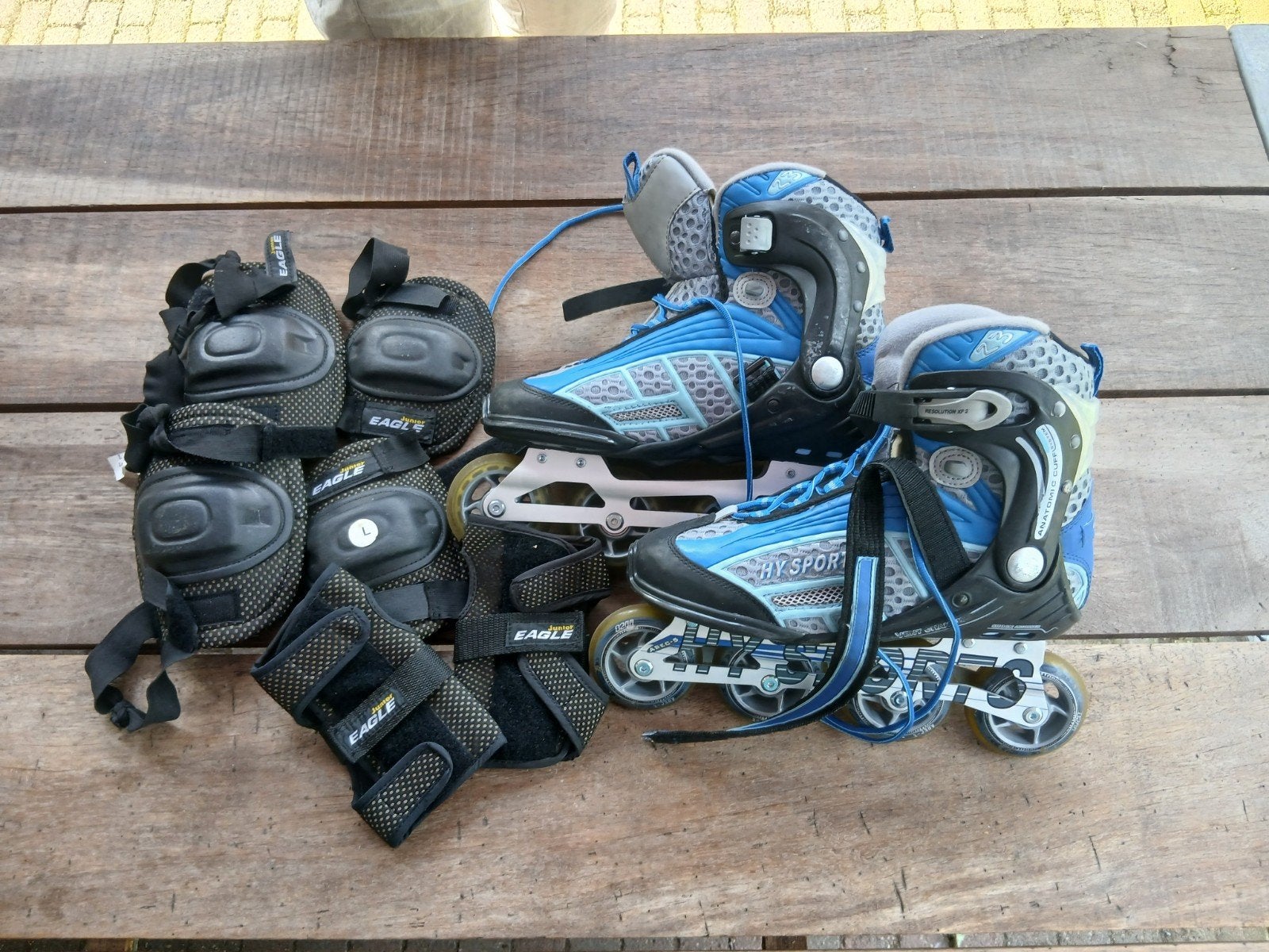 Skates Hy Sports Inline Maat 43 met Bescherming, Fietsen en Brommers, Ophalen
