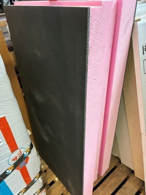 Kantplank antraciet 1250x600x100+8mm Rd-Waarde 2.85, Ophalen, Overige materialen, Muurisolatie, Nieuw
